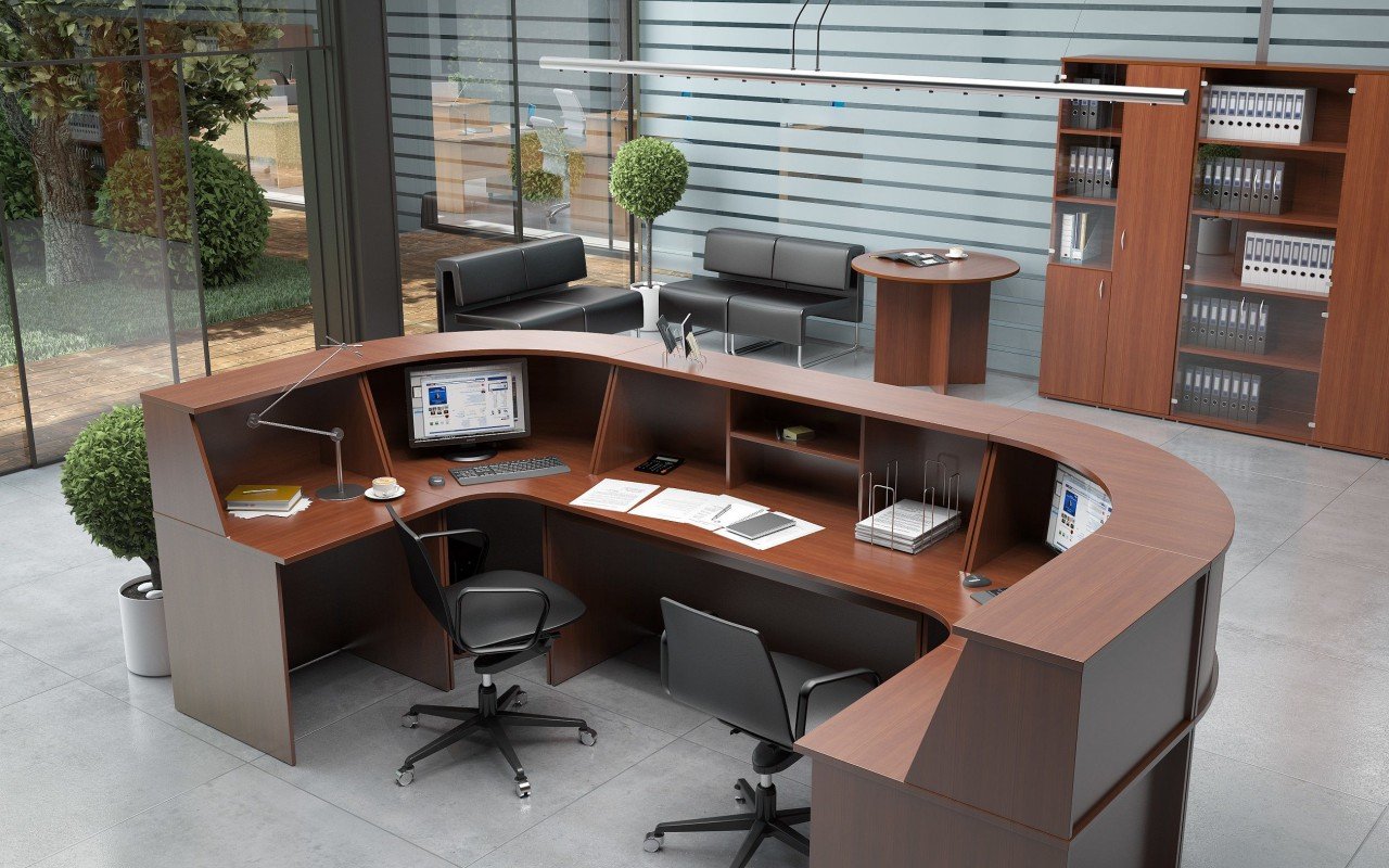 Угловая стойка-ресепшн ЭДЕМ-1 - вид 2